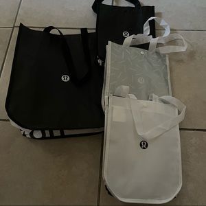 Lululemon Reusable Shopper Totes (Set of 4)